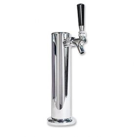Enlarge D4740 Chrome Metal 1-Faucet Beer Tower - 2-1/2