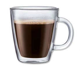 Enlarge Bodum 10604-10 Bistro Double Wall Glass Coffee Mug (Set of 2)