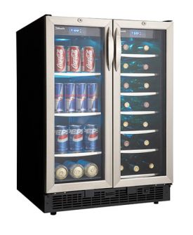 Enlarge Danby DBC2760BLS 27-Bottle, 60-Can Dual Zone Beverage Center