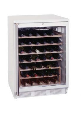 Enlarge Summit SWC6GWLCSS 51-Bottle Wine Refrigerator - SS Cabinet/White Door Trim