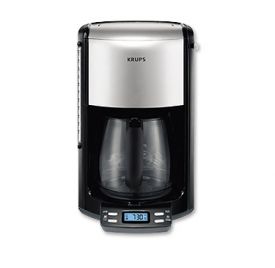 Enlarge Krups FME4-14 12-cup Glass Carafe Programmable Coffeemaker - Black