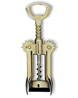 Enlarge Wing Corkscrew - Auger Worm, Brass Plated