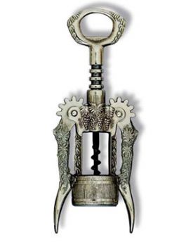 Enlarge Burnished Grape Design Wing Corkscrew - Auger Worm