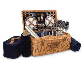 Enlarge Windsor English Style Suitcase Picnic Basket for Four
