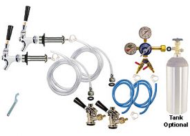 Enlarge Standard Two Keg Door Mount Kegerator Beer Tap Conversion Kit