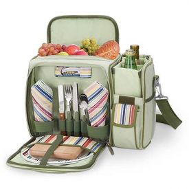 Enlarge Malibu Riviera Edition Insulated Picnic Tote Cooler for Two