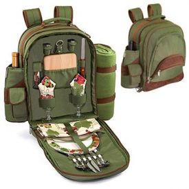 Enlarge Picnic Time Avalon Deluxe  Insulated Backpack with Picnic Service for Two