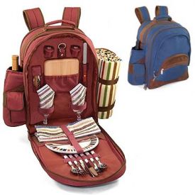 Enlarge Picnic Time Avalon Deluxe  Insulated Backpack with Picnic Service for Two