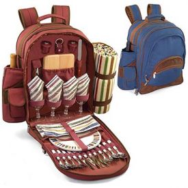 Enlarge Picnic Time Cambria Deluxe Insulated Picnic Backpack Vista Blue