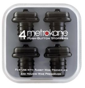 Enlarge Metrokane Save-The-Wine Vacuum Pump Extra Stoppers (Set of 4)