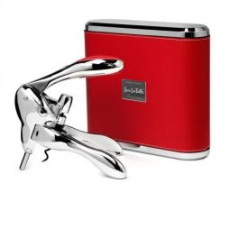 Enlarge Metrokane VIP Rabbit Lever-Style Wine Opener - Red Leather