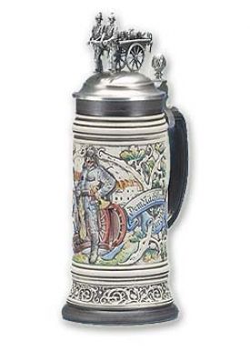 Enlarge 1800's Steam Fire Engine Beer Stein