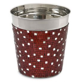 Enlarge Alluring Red Mosaic Champagne / Ice Bucket
