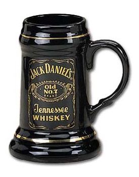 Enlarge Jack Daniel's Label Logo Stoneware Beer Stein