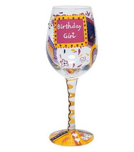 Enlarge Birthday Girl Wine Glass by Lolita Love My Wine Stemware Collection