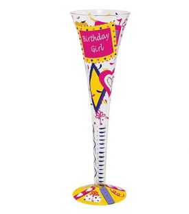 Enlarge Birthday Girl Champagne Flute Glass by Lolita Champagne Moments Collection