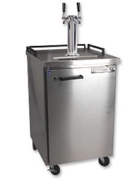 Enlarge Beverage-Air BM23S-2 Dual Faucet Keg Refrigerator - Stainless Steel