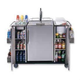 Enlarge Summit CARTOSBC Stainless Steel Outdoor Serving Cart w/ Beer Dispenser