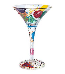Enlarge Celebrate Martini Glass by Lolita Love My Martini Collection