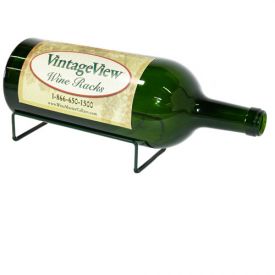 Enlarge VintageView Table Top Cradle for 1 3L-6L Bottle - Wine Bottle Green Finish