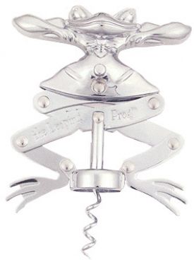 Enlarge Cork Pops Chrome Leap Frog Wine Opener