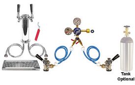 Enlarge Deluxe Two Keg Tower Kegerator Conversion Kit