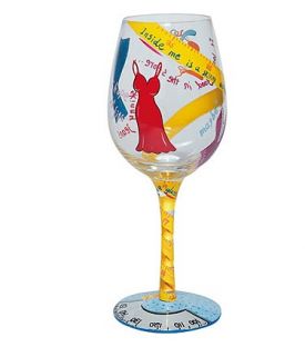 Enlarge Kind of on a Diet Wine Glass by Lolita Love My Wine Collection