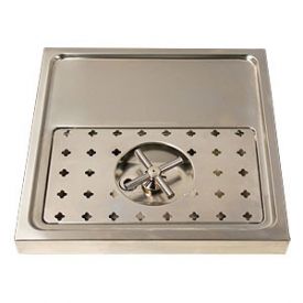 Enlarge DP-1604- Stainless Steel Rinser Drain Drip Tray - 15 3/4