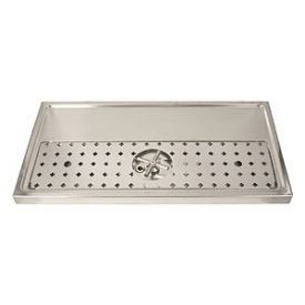 Enlarge DP-1606 - Stainless Steel Rinser Drain Drip Tray - 31-1/2