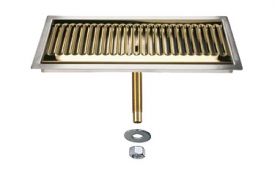 Enlarge DP-220DSSPVD -  Flush Mount Stainless Steel/PVD Brass with Drain