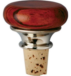 Enlarge Rosewood Flat-Top Cork Wine Stopper