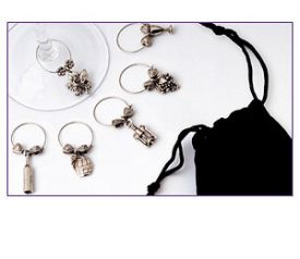 Enlarge Wine Glass Charms Gourmet Collection Set of 12