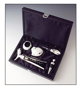 Enlarge Deluxe Silver Plated Wine Tool Set