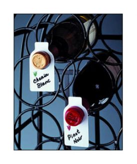 Enlarge Wine Bottle ID Tags - Set of 50 w/Marking Pen