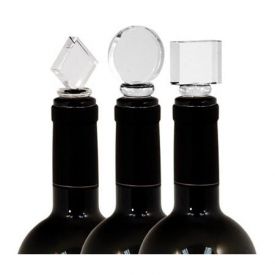 Enlarge Final Touch 3 Piece Crystal Stopper Set with Stand