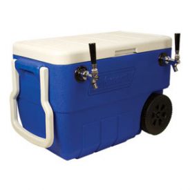 Enlarge Double Faucet Jockey Box - 50 Qt. Cold Plate Cooler
