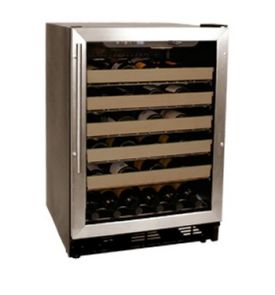Enlarge Haier HVCE24CBH 50 Bottle Stainless Steel Built-in Wine Refrigerator