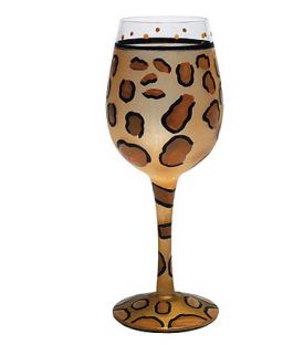 Enlarge Leopard Wine Glass by Lolita Love My Wine Collection