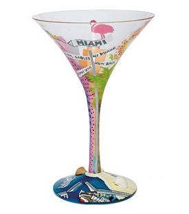Enlarge Miami-tini Martini Glass by Lolita Love My Martini Collection
