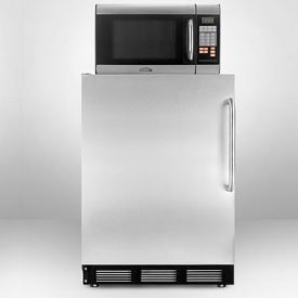 Enlarge Summit MRF67SSTB Refrigerator-Microwave Combo - Stainless Steel Door