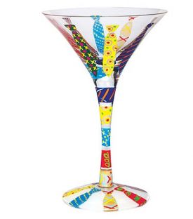 Enlarge Not Another Necktie Martni Glass by Lolita Love my Martini