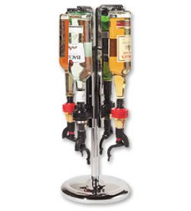 Enlarge Oggi Professional 4-Bottle Revolving Liquor Dispenser