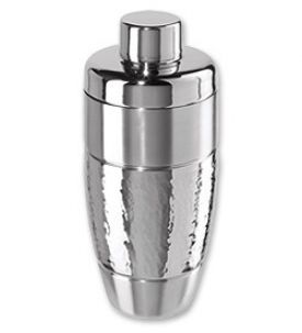 Enlarge Oggi Hammered Stainless Steel Cocktail Shaker