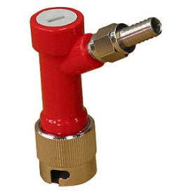 Enlarge Pin Lock Home Brew Keg Tap - Gas In with Male Flare Fitting with Hose Barb