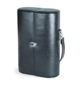 Enlarge Harmony Traveling Wine Case - Black w/ Green Grapes Linens