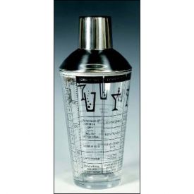 Enlarge Recipe Plastic Cocktail Shaker Set - 3 Piece