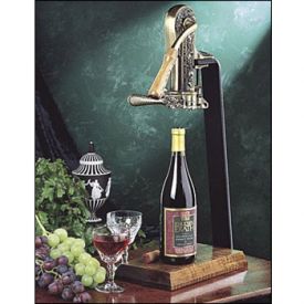 Enlarge Rogar 0250 Estate Wine Opener Gift Set - Antique Bronze with Hardwood Base