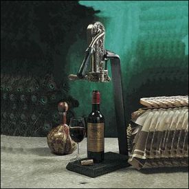 Enlarge Rogar 0251 Estate Wine Opener Set - Antique Bronze with Evergreen Granite Base