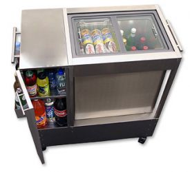 Enlarge Summit RPC07 Stainless Steel Outdoor Refrigerated Party Cart