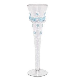 Enlarge Something Blue Champagne Flute Glass by Lolita Champagne Moments Collection